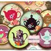 Cabochon Images Digital Printable Sheet 1.5 Inch 1inch 18,14mm Round ...