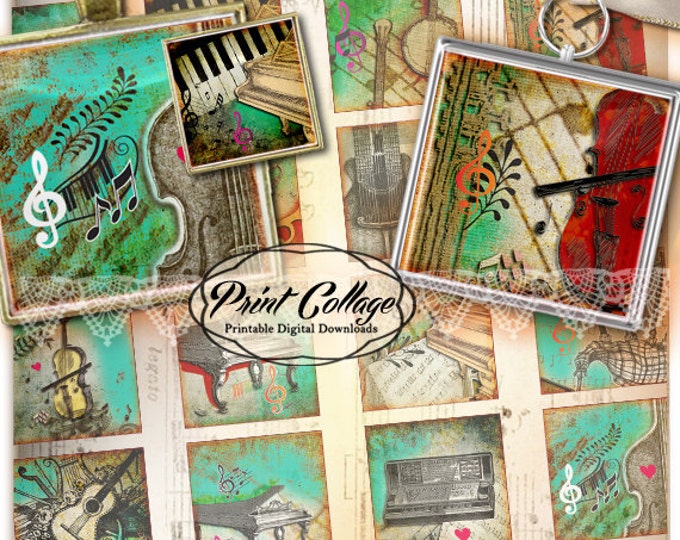 Collaging Printable Musical Instruments This item is unavailable - Etsy