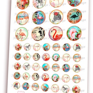Digital Printable Sheet Cabochon Images 1.5 Inch 1inch 2016mm - Etsy