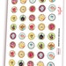 Cabochon Images Digital Printable Sheet 1.5 Inch 1inch 18,14mm Round ...