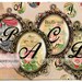 Alphabet Letters Digital Printable Sheet 40x30 30x22 25x18 18x13mm Cabochon Oval Images Clip Art ...