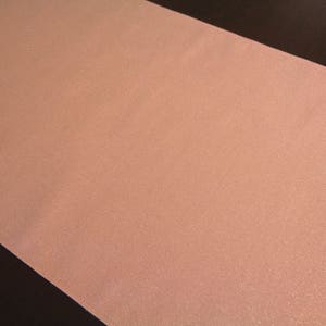 Rose Gold Table Runner, 36 Inch Metallic Runner, Pink Runner