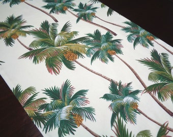 Palm Tree Runner, Tropical Runner, Palm Table Runner 90 Inch