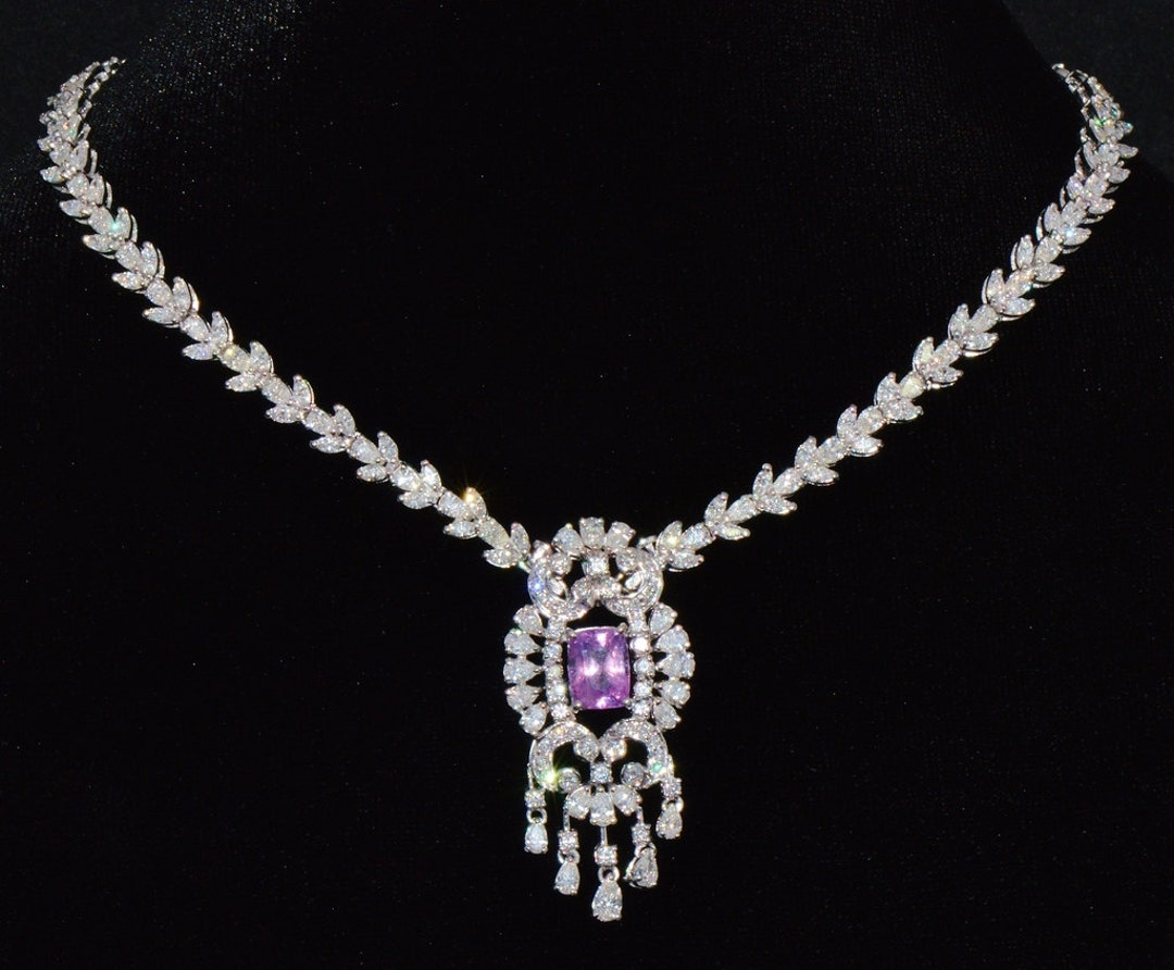 SOLD Sapphire Diamond Necklace Sapphire Diamond Bracelet Natural 20cts ...