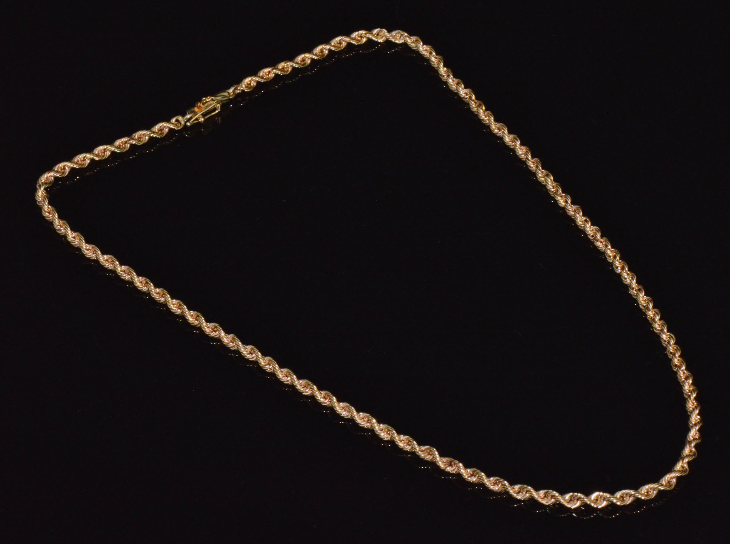 Facted Rope Chain Michael Anthony 14K Solid Gold Rope Chain Necklace | Faceted Diamond ...