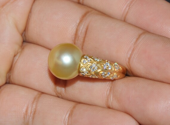Vintage Pearl Ring - Gorgeous Natural 1.31CTS VS … - image 5