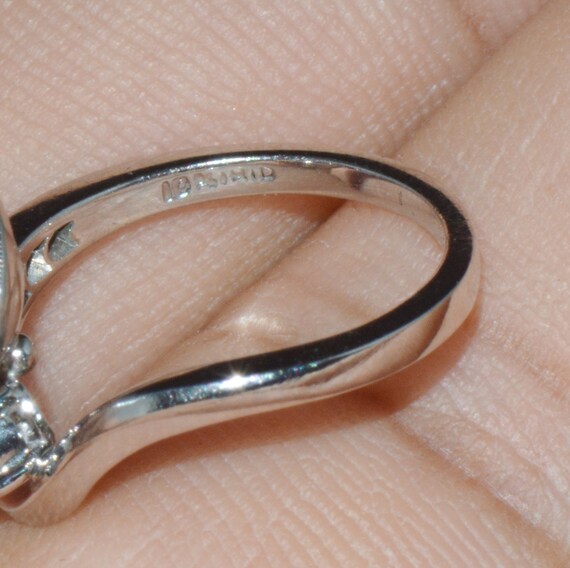 Vintage Pearl Ring - Gorgeous Natural 0.25cts VS … - image 10