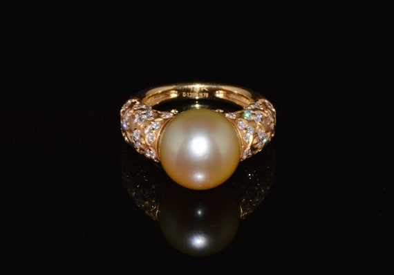 Vintage Pearl Ring - Gorgeous Natural 1.31CTS VS … - image 7
