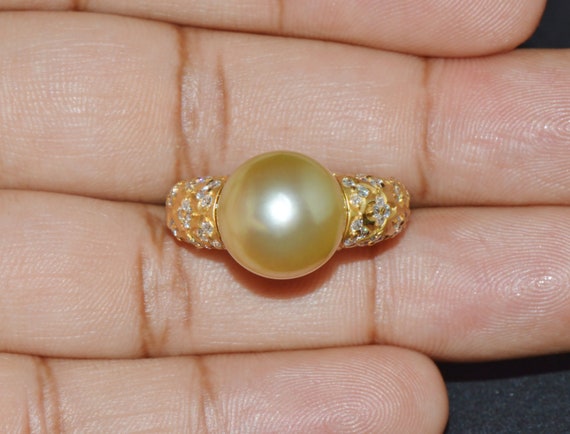 Vintage Pearl Ring - Gorgeous Natural 1.31CTS VS … - image 2