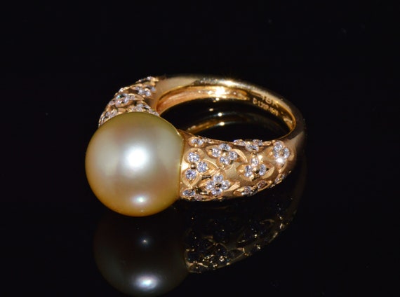 Vintage Pearl Ring - Gorgeous Natural 1.31CTS VS … - image 9