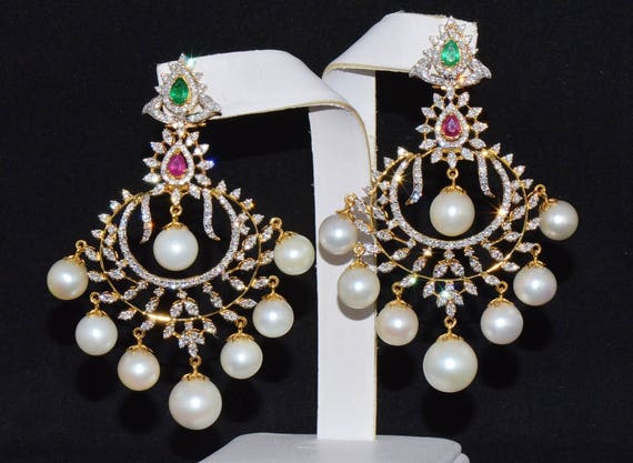 Emerald Earrings - Ruby Earrings - Certified Natu… - image 1