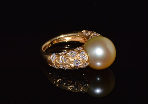 Vintage Pearl Ring - Gorgeous Natural 1.31CTS VS … - image 10