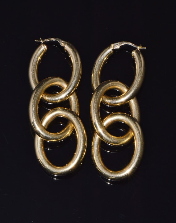 Roberto Coin Earrings - Solid 750 Gold Earrings - 