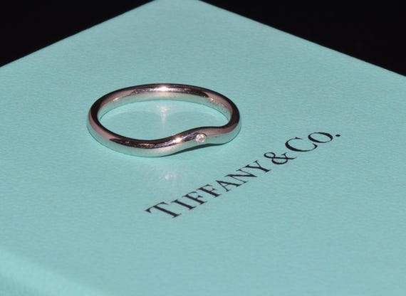 Authentic Tiffany Platinum Wedding Band Tiffany and Co