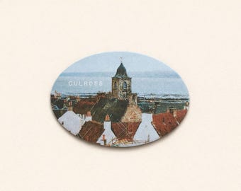 Aberdeen Scotland - Calamita da frigorifero 3D in vetro di cristallo souvenir da viaggio, collezione regalo per la casa e la cucina