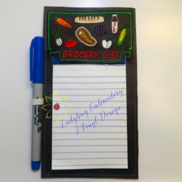 Grocery List Holder Etsy