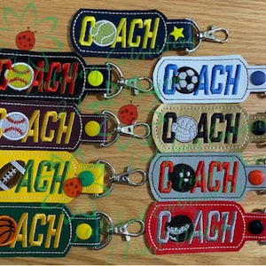 Coach Collection Key Fob Embroidery Design&#39;s
