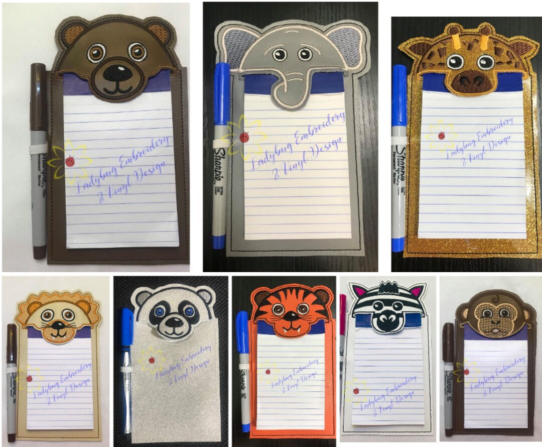 Zoo Animal Notepad Holders - Etsy