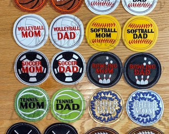 Mom & Dad Sports Ball Embroidery Design Pack