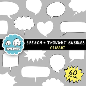 Clipart dymki mowy i dymki myśli