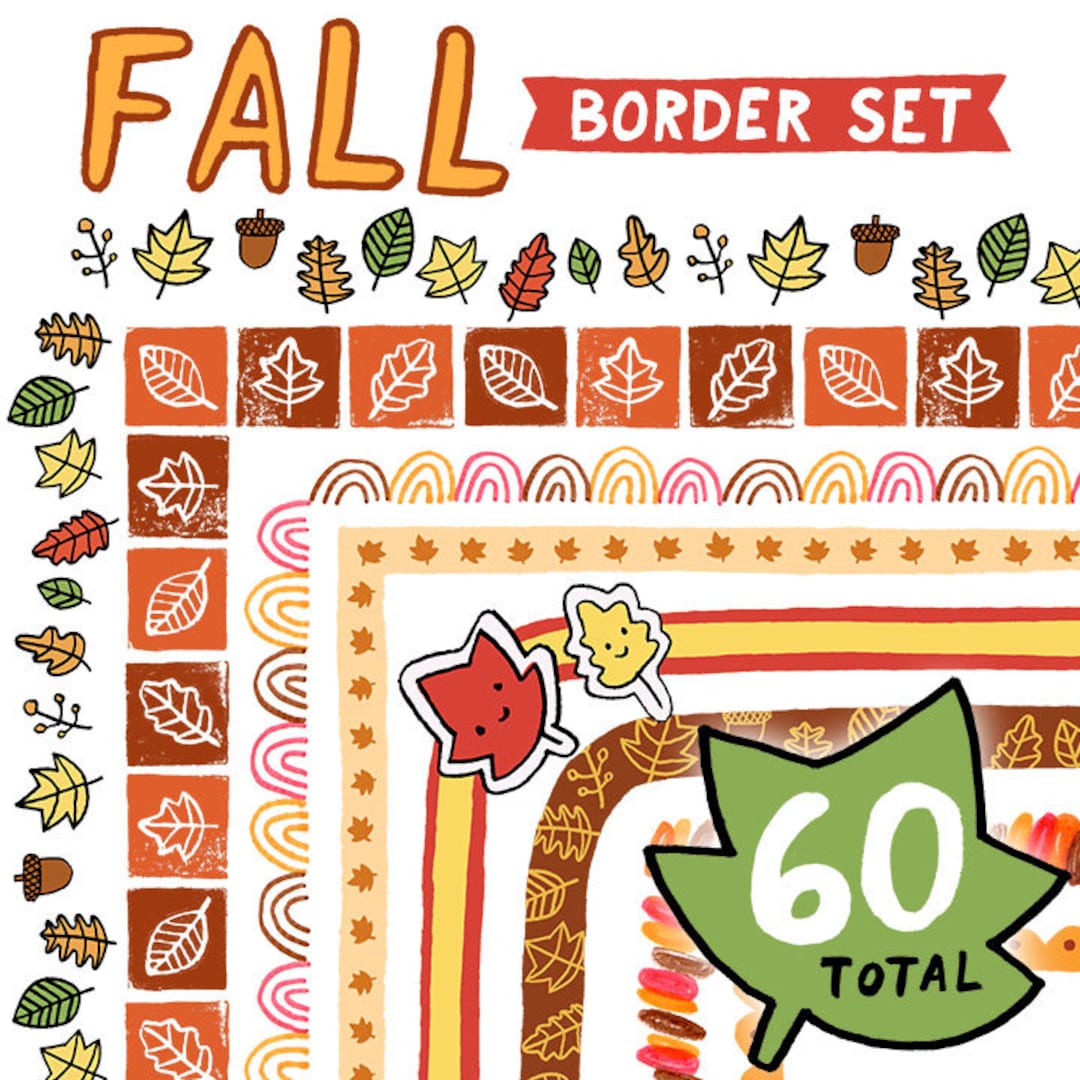 fall-border-clipart-set-60-fall-leaf-page-borders-thanksgiving-clip-art-borders-autumn-pumpkin-halloween-clip-art-frames-png-etsy