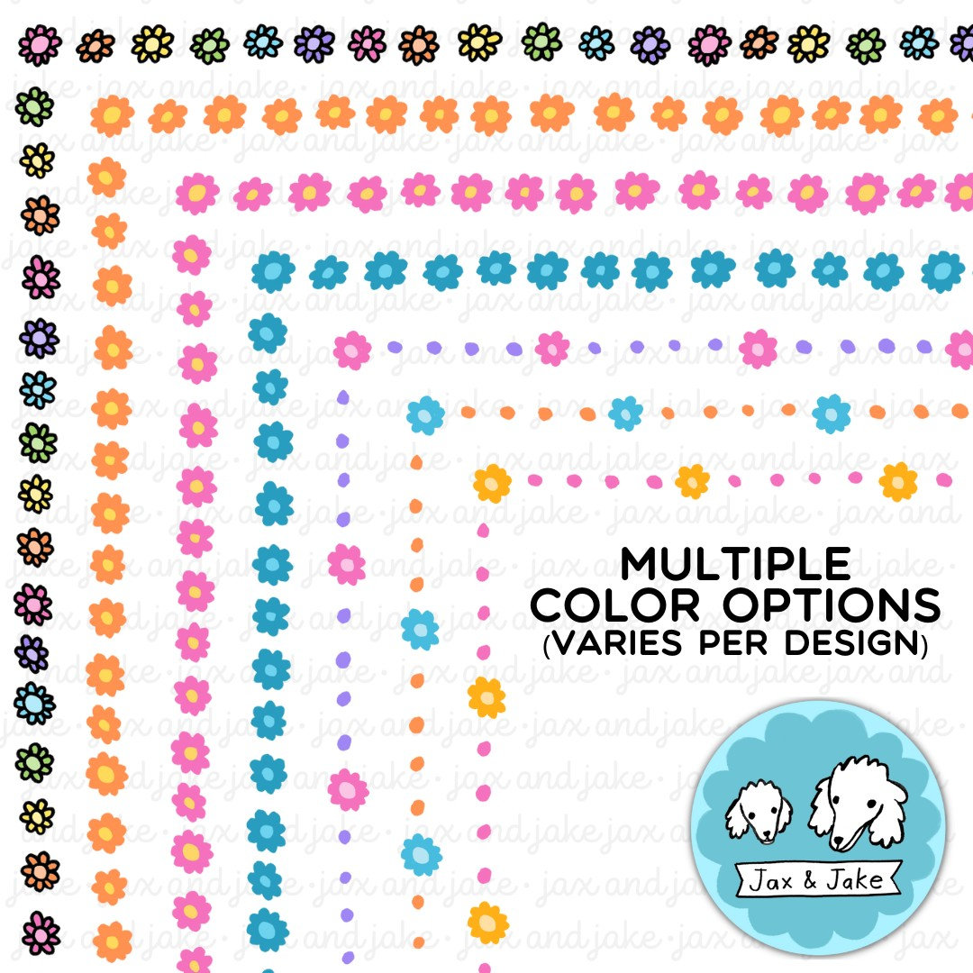 Spring Clipart Borders - Bee Butterfly Ladybug Flower Clip Art Page ...
