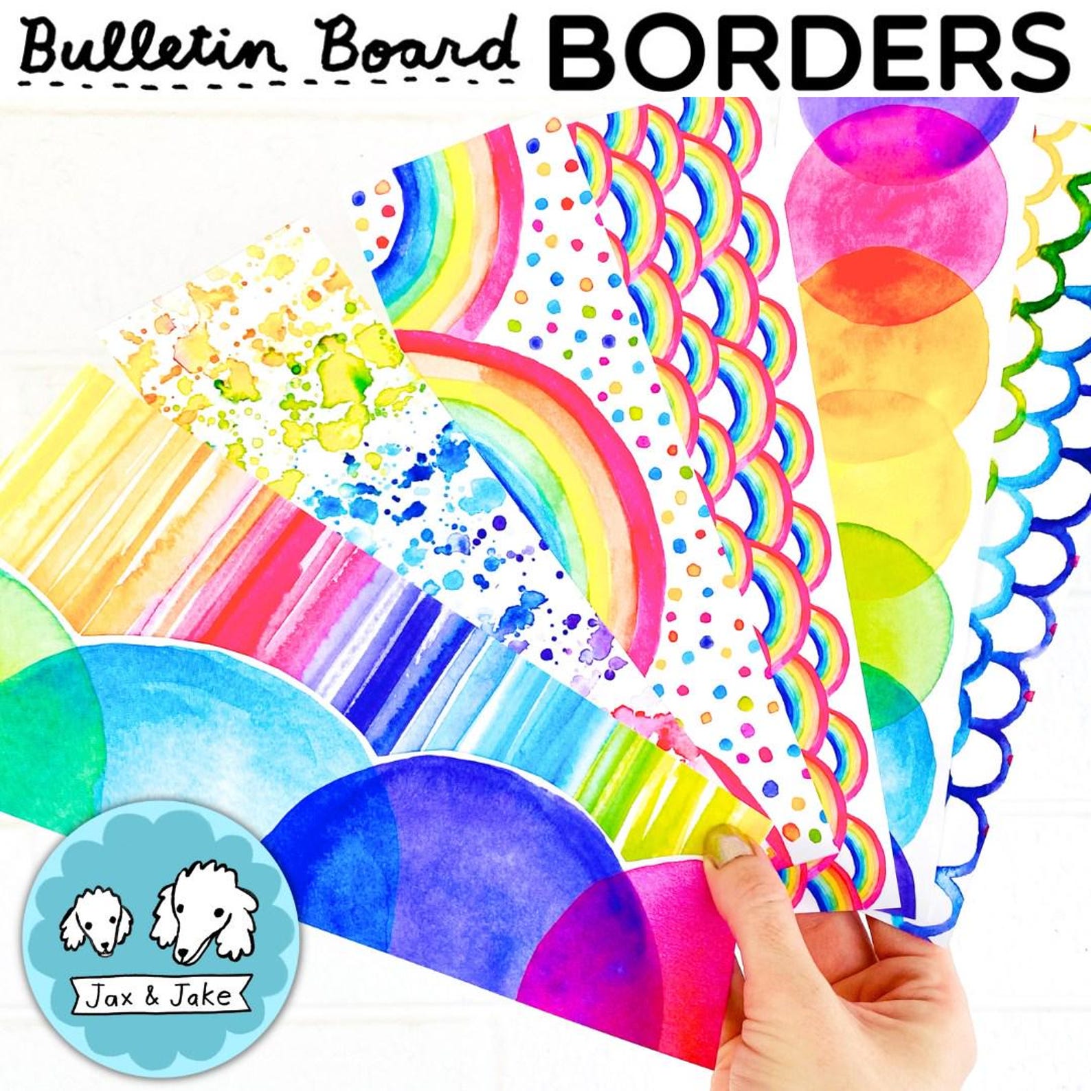 Rainbow Watercolor Classroom Decor Growing Bundle - Etsy