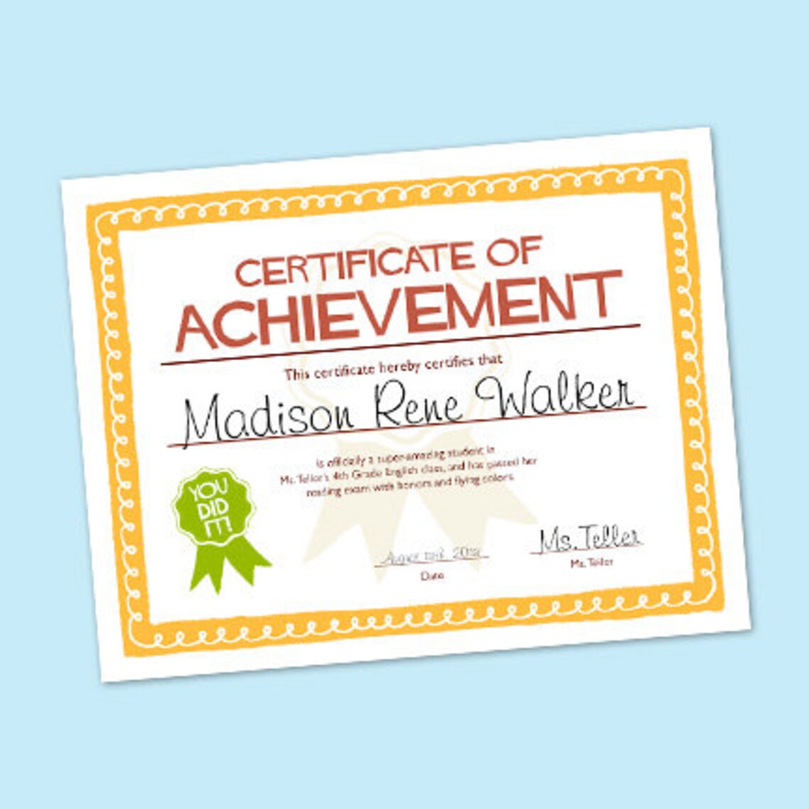 Curly Q Clipart Border Set Bright and Colorful Clipart Borders Etsy