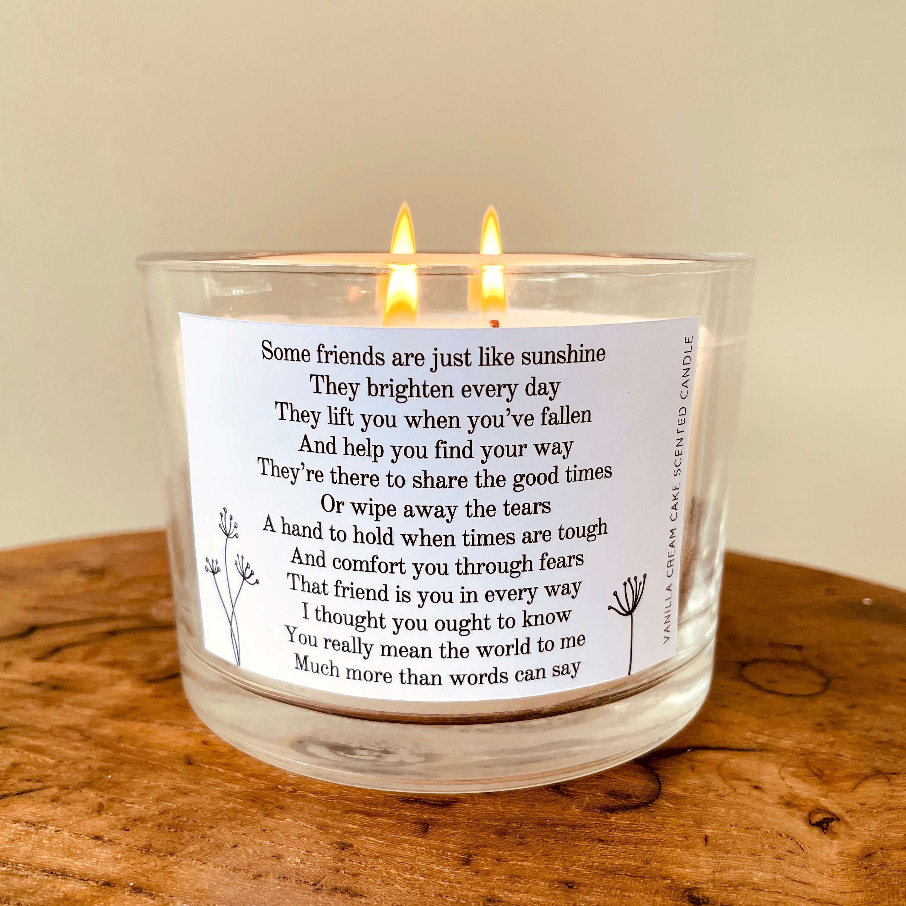Special Friend Poem Friendship Candle Friendship Candle Etsy