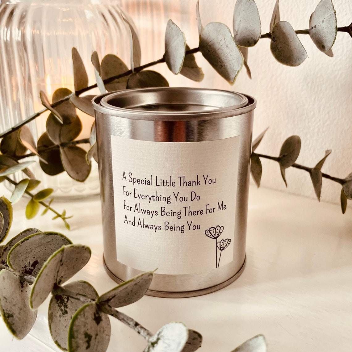 Special Little Thank You Scented Candle Tin Candle Gifts Thank You