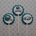 12 Philadelphia Eagles Football Cupcake Toppers - Football Cupcake Picks - NFL Eagles Football - Party Decorations - Eagles Football Decor