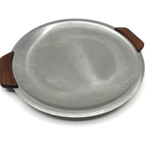 Stelton likely Tray Stainless Steel Round Tray c1960