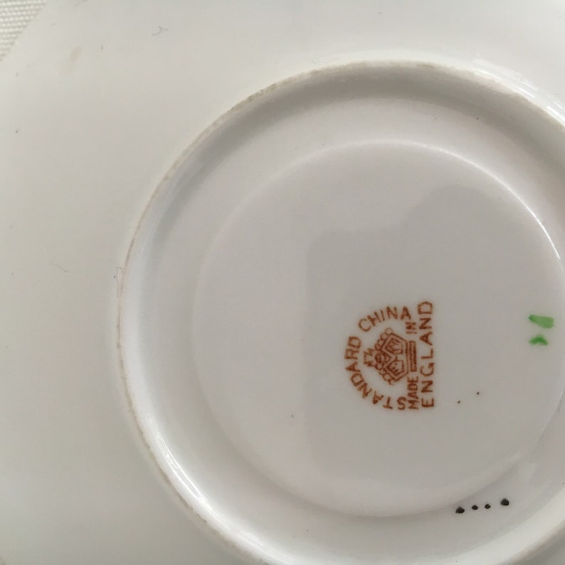 Vintage Standard China Saucer Imari Pattern English Bone China 1940s Saucer