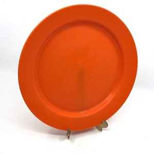 Decor Australia Orange Plastic Plate  Retro Vintage BBQ  Picnic Camping Outdoor Plate