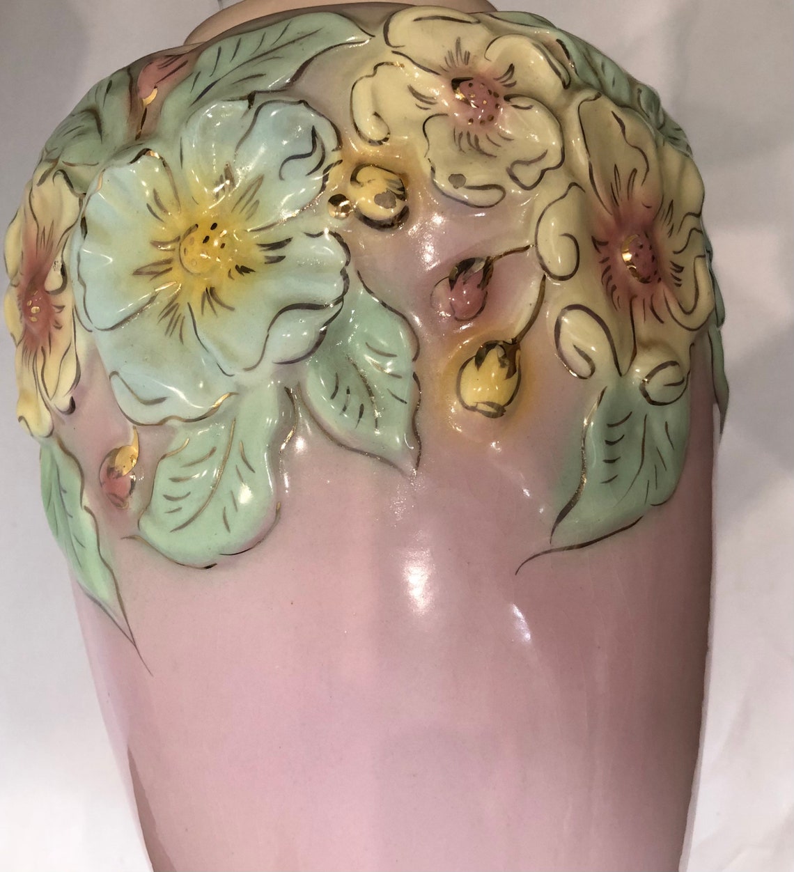 25 OFF Kalmar Gladioli Vase Pink 1950s 1960s Kitsch Etsy