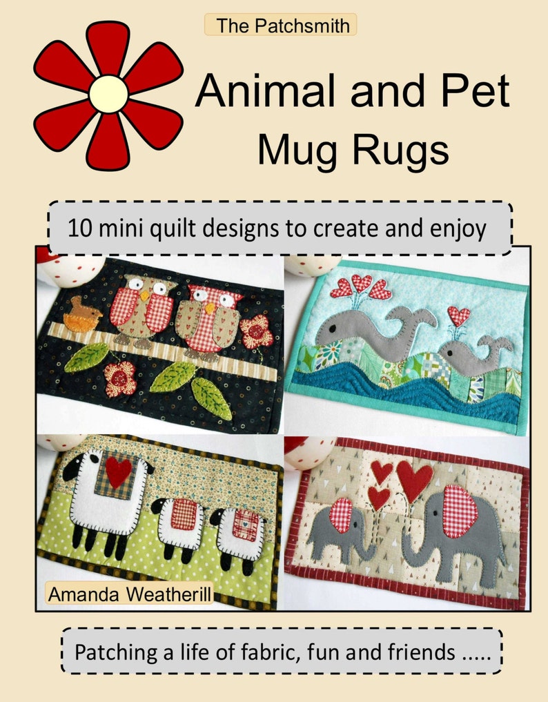 Animal and Pet Mug Rug Patterns 10 Designs to Create and