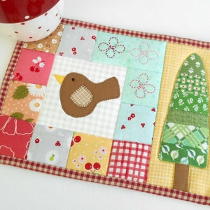 Early Bird Mug Rug Pattern