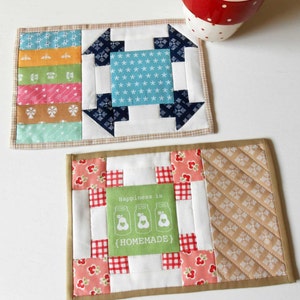 Patchwork Corners Mug Rug Pattern