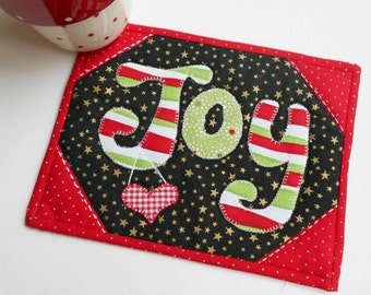 JOY Mug Rug Pattern