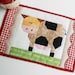 Patchwork Cow Mug Rug and Patchwork Block Pattern - Etsy