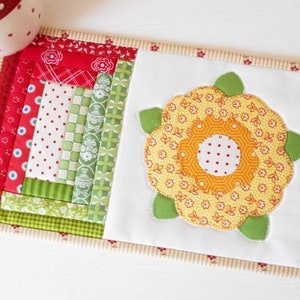 English Rose Mug Rug Pattern