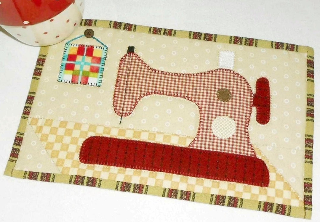 Sewing Machine Mug Rug Pattern Etsy