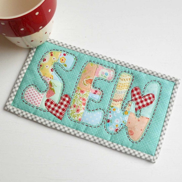 The Patchsmith's Applique and Mug Rug Alphabet Templates - Three Full Sets - for Mug Rugs, Quilts and more.