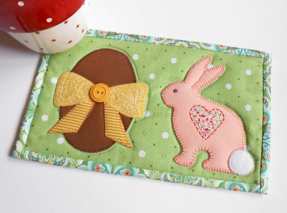 Easter Mug Rug Pattern Etsy
