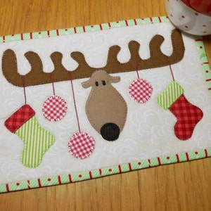 Weihnachtsgeweih-Becher-Teppich-Muster