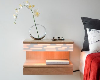 Modern Nightstand, Floating Nightstand, Floating Night Stand, Modern Floating Night Stand, Contemporary Nightstand, Modern Bedside Table