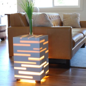 End Table modern End Table mid century modern end table contemporary end table white end table small end table cube end table glossy table