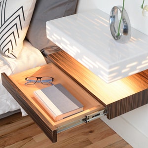 Nightstands hanging Nightstands modern Nightstands walnut Nightstands floating nightstands mid century modern furniture for bedroom tables