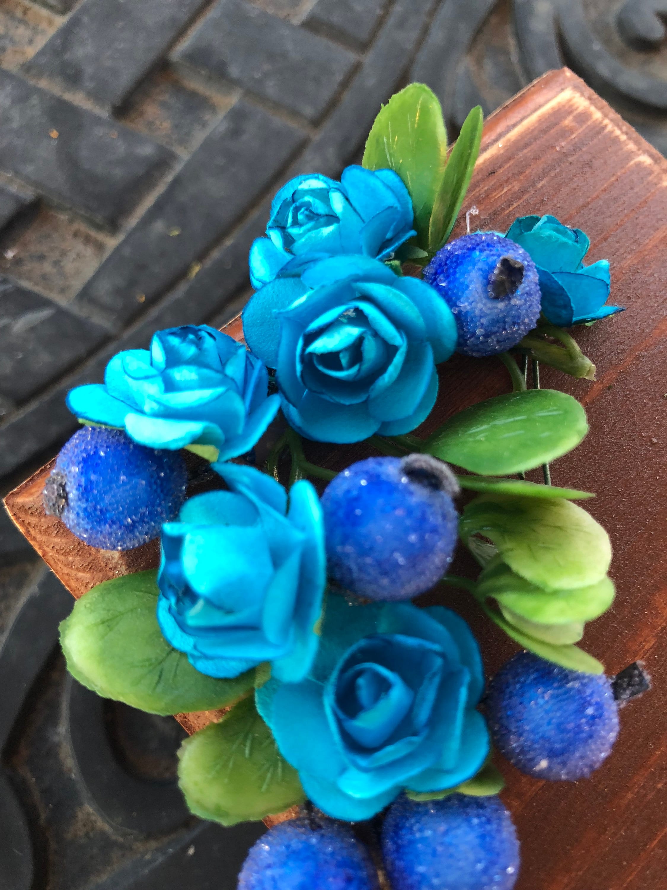 Wooden gift box Blue wooden gift Blue wooden box Wedding Etsy