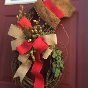 Snowman Rustic Wreath- Holiday wreaths- Snowman wreath- Rustic christmas wreath-Snowman-Rustic home decor- Snowman Wreath- Christmas Wreath